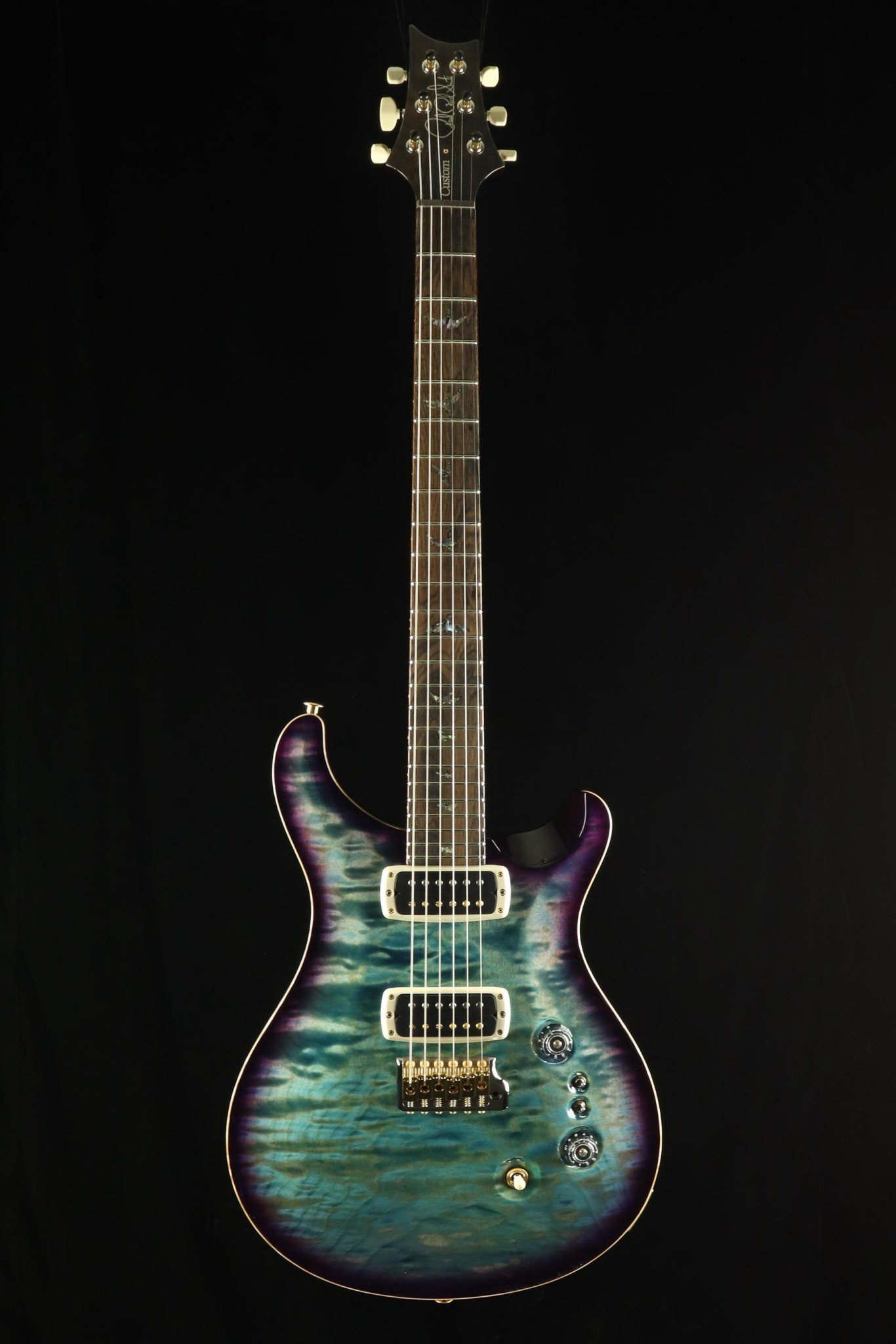 PRS Guitars PRS Wood Library Custom 24-08 Electric Guitar - Aquableaux Purple Burst