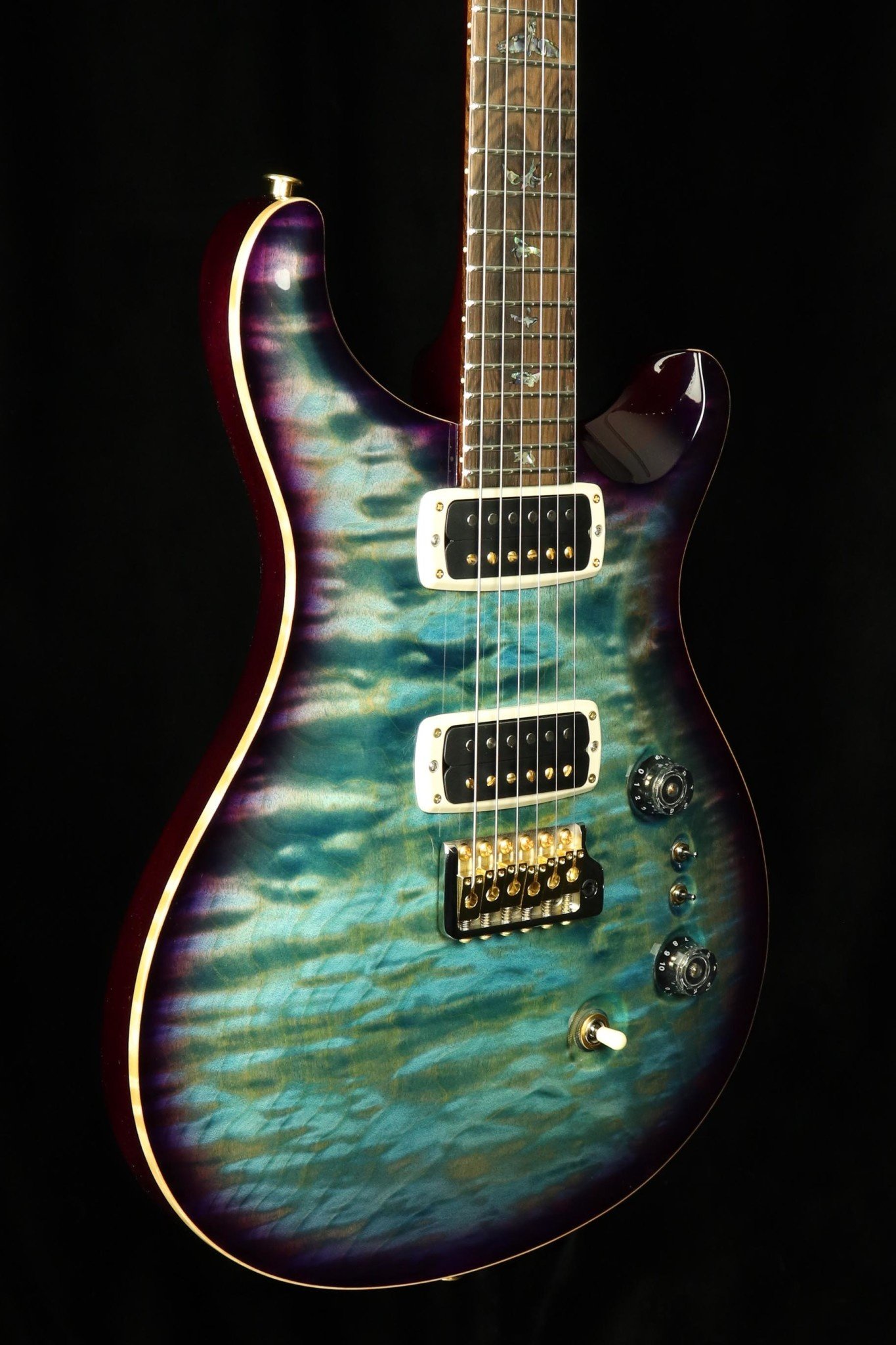 PRS Guitars PRS Wood Library Custom 24-08 Electric Guitar - Aquableaux Purple Burst