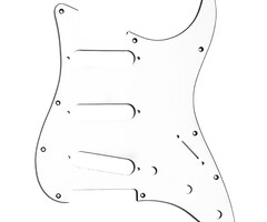MannMade USA MannMade USA Fender Stratocaster Pickguard - 11 Hole, 3 ply - White