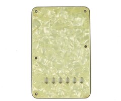MannMade USA MannMade USA Fender® Stratocaster® Tremolo Backplate - Aged White Pearl/White/Black/White