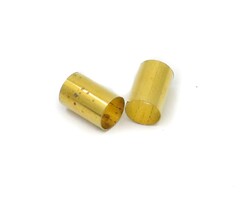 MannMade USA Brass Potentiometer Shaft Conversion Sleeve - 6mm to 1/4 inch - Set of 2