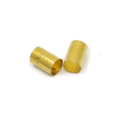 MannMade USA Brass Potentiometer Shaft Conversion Sleeve - 6mm to 1/4 inch - Set of 2