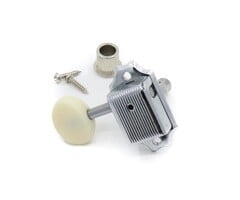 MannMade USA MannMade USA Vintage Style Tuner - Treble side - Nickel, Cream Oval Button