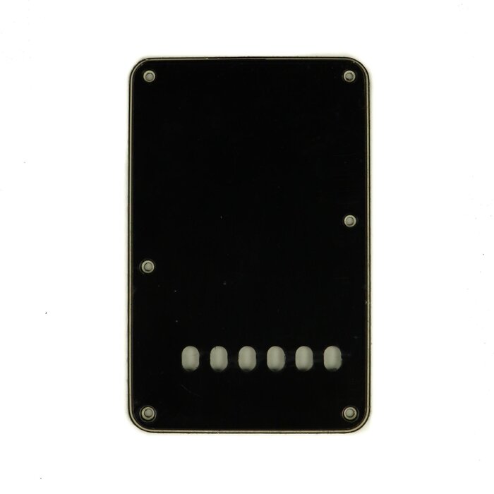 MannMade USA MannMade USA Fender® Stratocaster® Tremolo Backplate - Black/White/Black