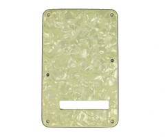 MannMade USA MannMade USA Fender® Stratocaster® Tremolo Backplate - Aged White Pearl/White/Black/White