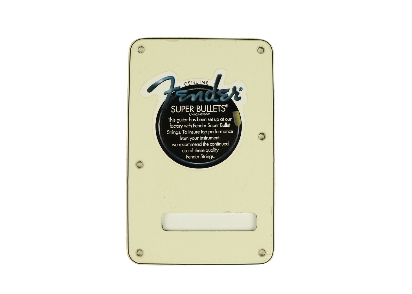 MannMade USA MannMade USA Fender® Stratocaster® Tremolo Backplate - Ivory/Black/Ivory