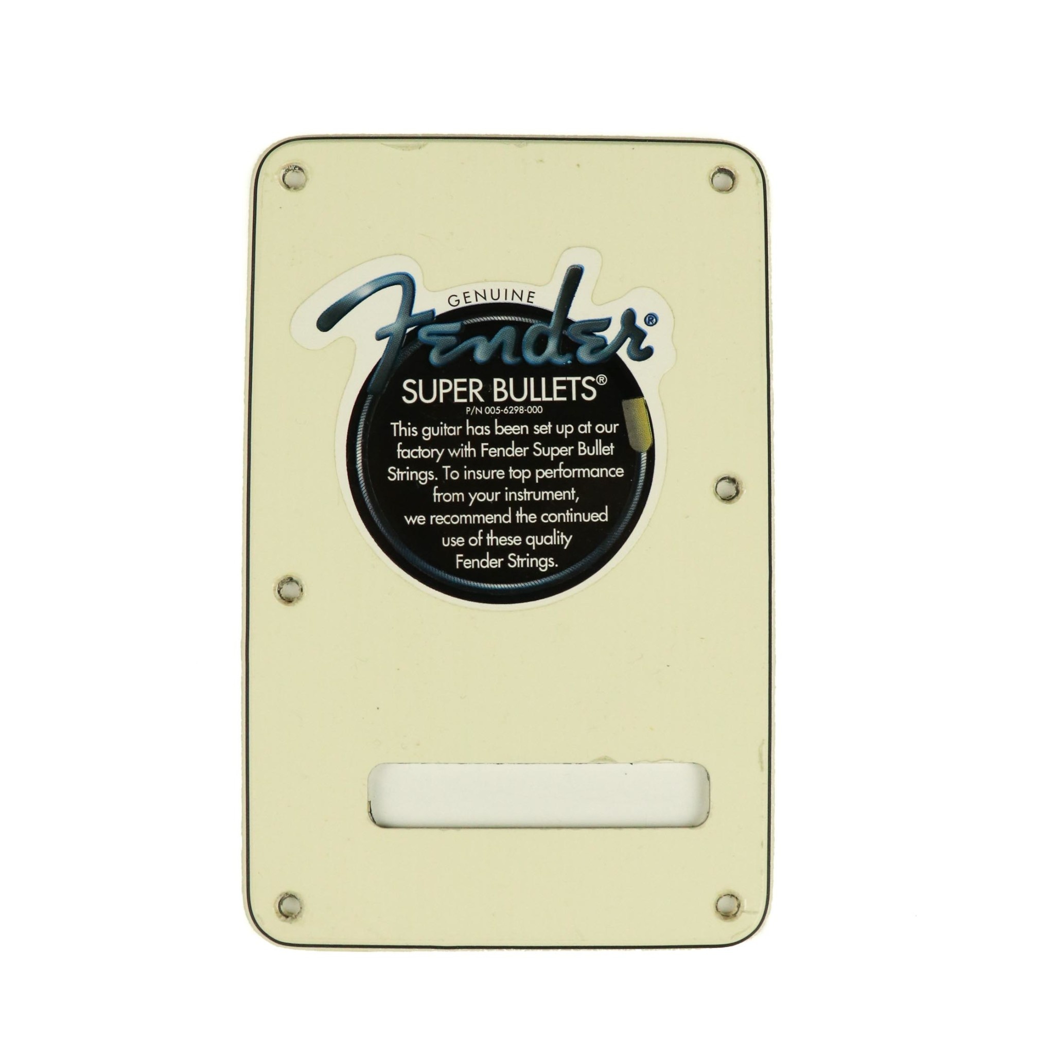 MannMade USA MannMade USA Fender® Stratocaster® Tremolo Backplate - Ivory/Black/Ivory