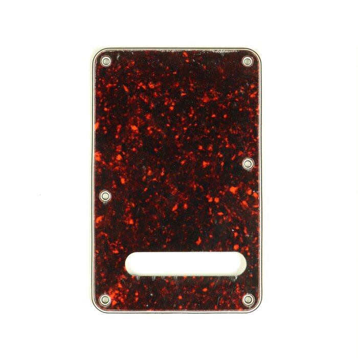 MannMade USA MannMade USA Fender® Stratocaster® Tremolo Backplate - Oval Slot - Tortoise/White/Black/White