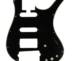 MannMade USA MannMade USA Parker S/S/H Nitefly Pickguard - 3 ply - Black/White Black