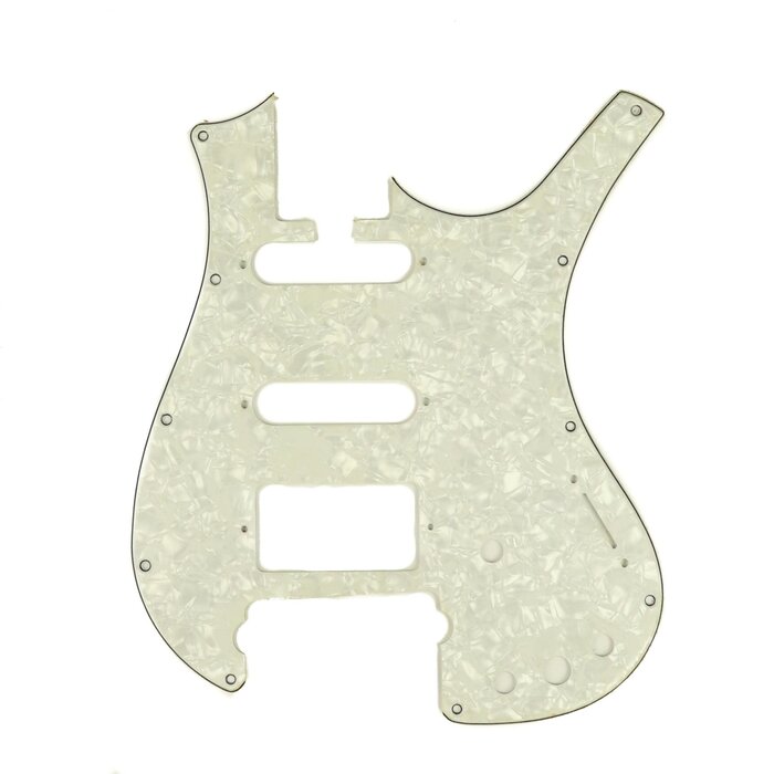MannMade USA MannMade USA Parker S/S/H Nitefly Pickguard - 4 ply - White Pearl/White/Black/White