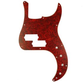WD Music WD Custom Pickguard For Fender American Elite Precision Bass - Red Tortoise/White/Black/White