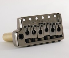 MannMade USA MannMade USA Tremolo Bridge - Black Nickel/Polished Saddles - Left Hand - fits PRS style guitars