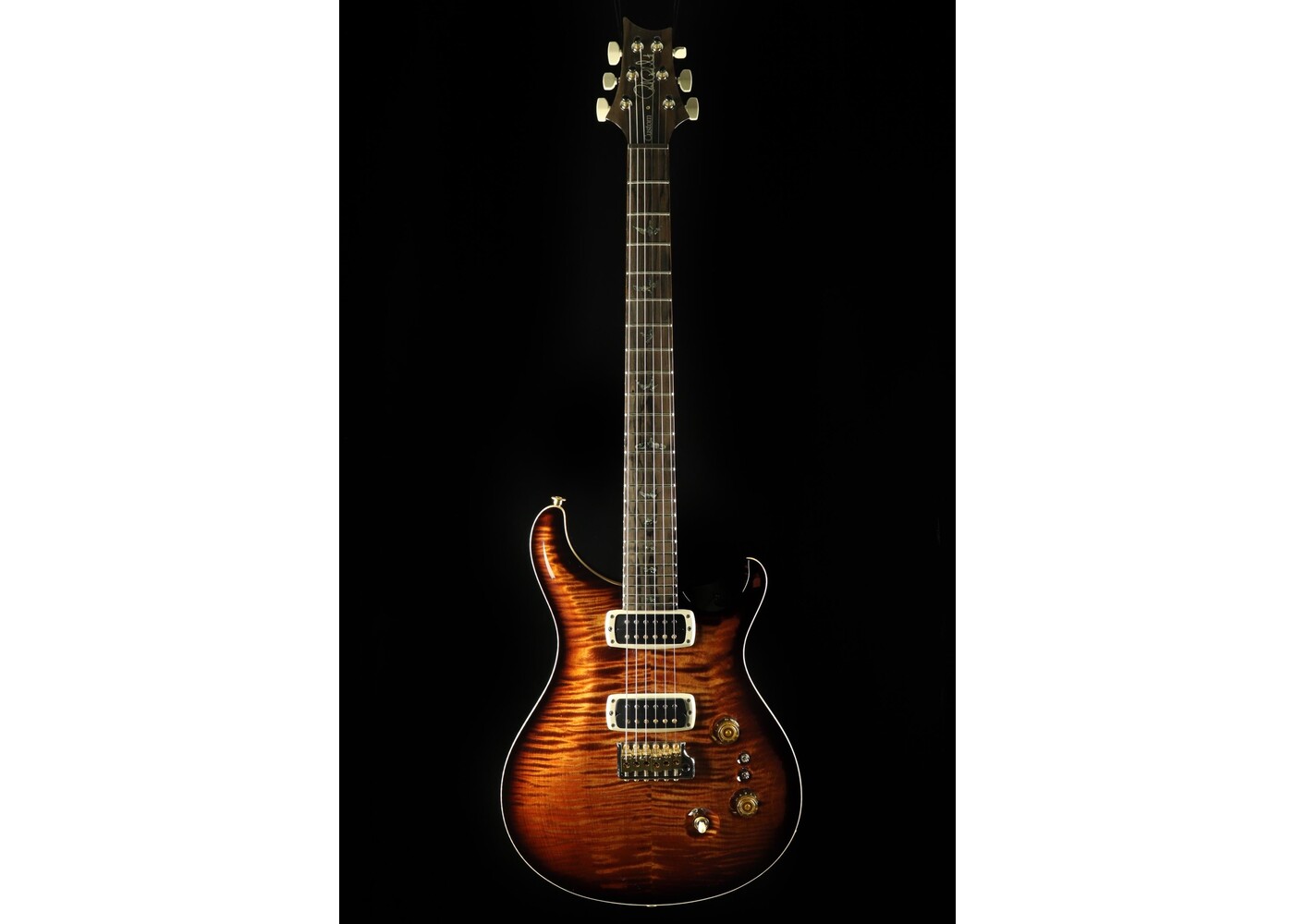 PRS Custom 24-08 Wood Library Korina Black Gold Burst 710 at