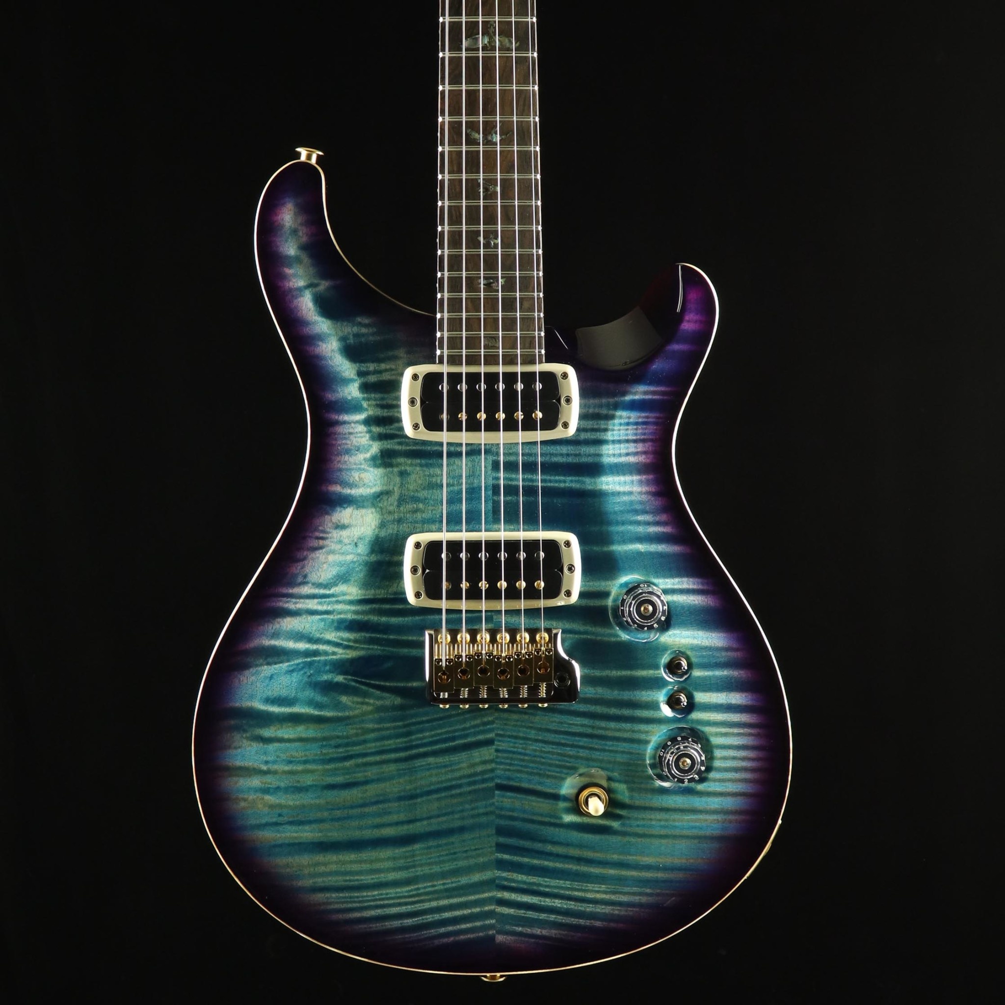 Wood Library Custom 2408 Electric Guitar Aquableaux Purple Burst