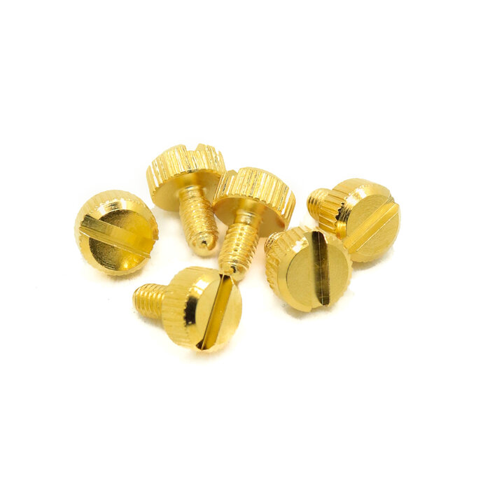 MannMade USA MannMade USA Thumb Screw for PRS Style Locking Tuners - Set of 6 - Gold