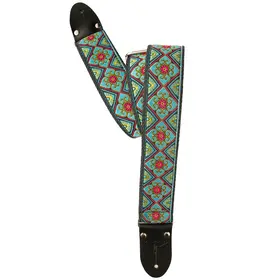 PRS Guitars PRS 2" Retro Dlx. Jacquard Strap Teal/Gold