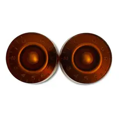 Allparts Allparts Vintage style Speed Knobs - Amber - Set of 2