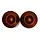 Allparts Vintage style Speed Knobs - Amber - Set of 2