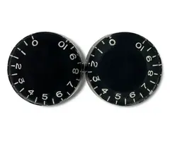 Allparts Allparts Vintage style Speed Knobs - Black - Set of 2