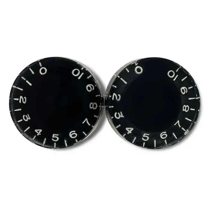 Allparts Allparts Vintage style Speed Knobs - Black - Set of 2