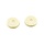 WD Strap Button Felt Cushion - White - Set of 2