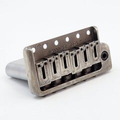 MannMade USA MannMade USA Tremolo Bridge - Nickel Relic - fits modern Strat style guitars