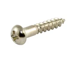 Allparts Tuning Key Mounting Screws - Long - Nickel - Set of 6