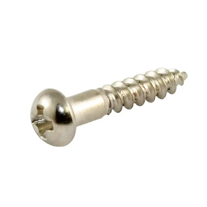 Allparts Tuning Key Mounting Screws - Long - Nickel - Set of 6
