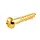 Tuning Key Mounting Screws - Long - Gold - Set of 6