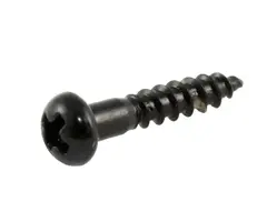 Allparts Tuning Key Mounting Screws - Long - Black - Set of 6
