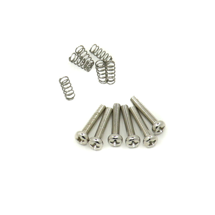 Allparts AllParts Intontation Screws - Metric - Nickel - Set of 6