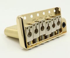MannMade USA MannMade USA Tremolo Bridge - Gold Hybrid/Tumbled Saddles - fits PRS style guitars