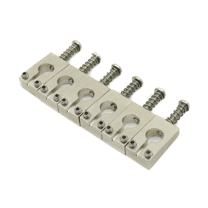 MannMade USA MannMade USA - PRS SE Silver Sky® Bridge Saddles - Tumbled - Nickel