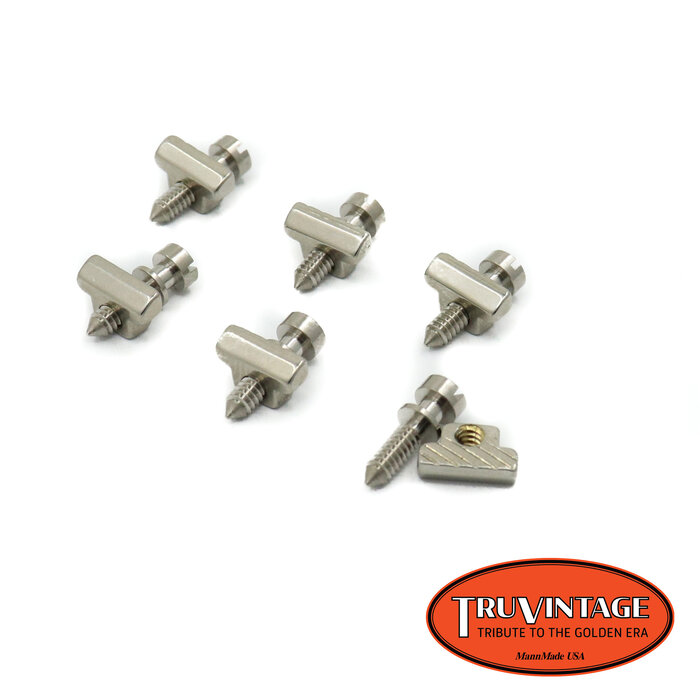 TruVintage TruVintage 1959 Spec ABR-1 Intonation Screw & Saddle Set - Nickel