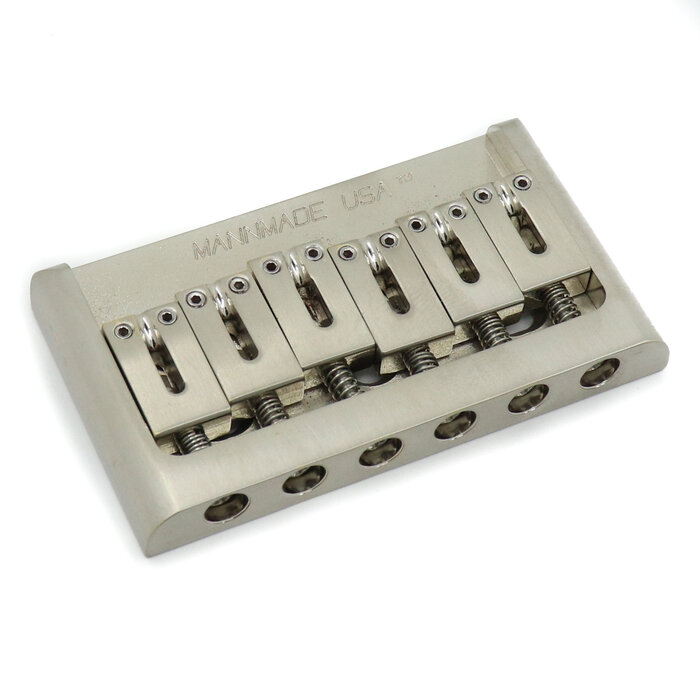 MannMade USA MannMade USA FatBack Hardtail Bridge (2 1/8") - Nickel Satin