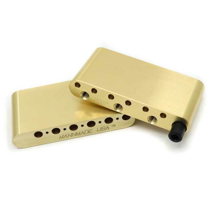 MannMade USA MannMade USA Brass Tremolo Block - PRS GEN II / GEN III Bridges - Right Hand