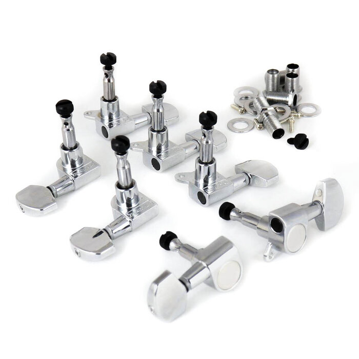 MannMade USA MannMade USA SE Locking Tuner Set - 7 String - Chrome