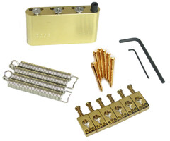 MannMade USA MannMade USA Upgrade Kit  - PRS CE / SE / S2  Bridges - Raw Brass