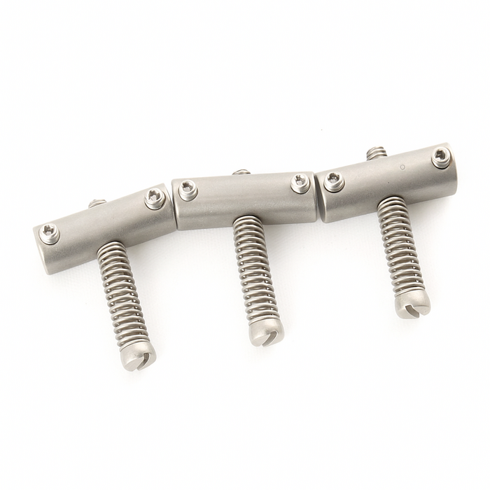 MannMade USA MannMade USA Intonated Bridge Saddles - Fender Vintage Style - Stainless Steel