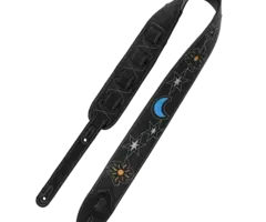 Levy's Levy's Sunbird Series Guitar Strap - Black Sun and Moon