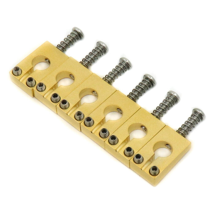 MannMade USA MannMade USA - PRS SE Silver Sky® Bridge Saddles - Tumbled - Gold