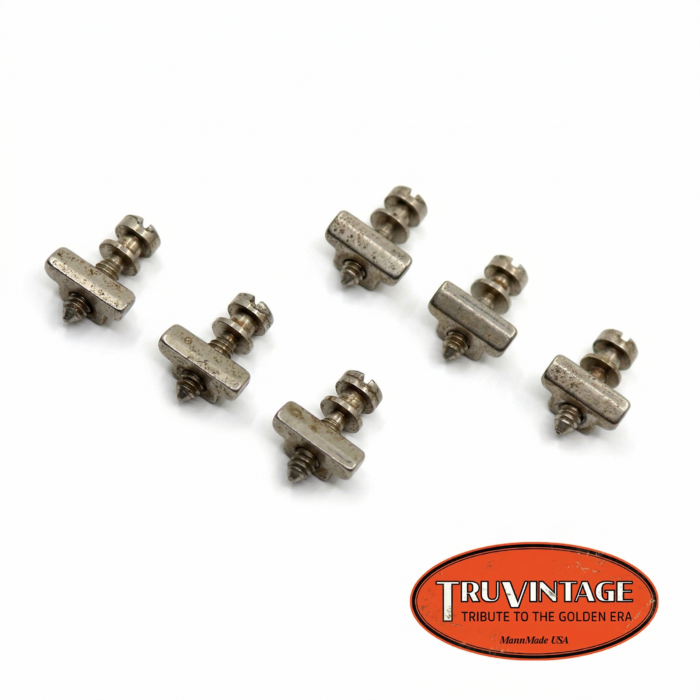 TruVintage TruVintage 2023 Spec ABR-1 Intonation Screw & Saddle Set - Nickel Relic