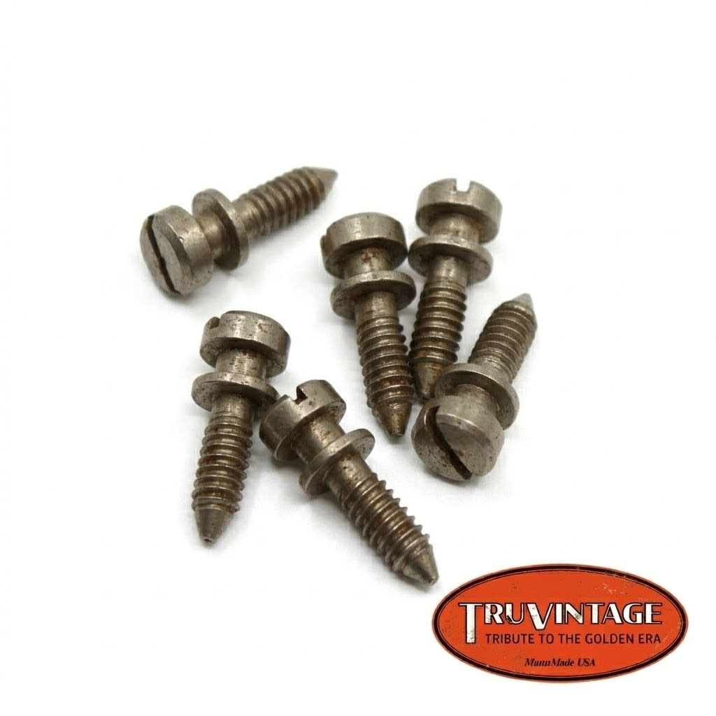 TruVintage TruVintage 2023 Spec ABR-1 Intonation Screw Set (6) - Nickel Relic