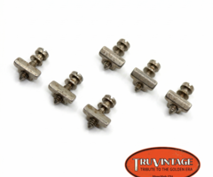 TruVintage TruVintage 1959 Spec ABR-1 Intonation Screw & Saddle Set - Nickel Relic