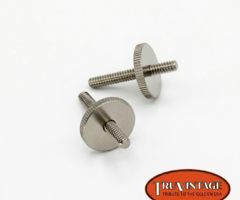MannMade USA TruVintage MannMade USA '50's Gibson Replica ABR-1 Bridge Thumbwheels & Posts - Nickel