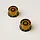 PRS Lampshade Knobs - Set of Two, Amber/Black - Metric Shaft