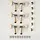 PRS Phase III Tuners w/ Wing Button, Locking, Collar Design, Ivory Buttons, Set of Six