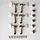 PRS Phase III Tuners w/ Faux Bone Buttons, Locking, Collar Design, Set of Six