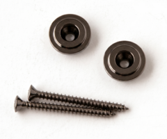 MannMade USA MannMade USA PRS Style Strap Button - Black Nickel - Set of 2