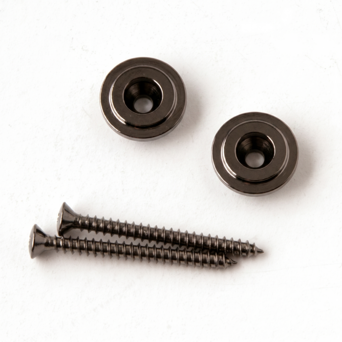 MannMade USA MannMade USA PRS Style Strap Button - Black Nickel - Set of 2
